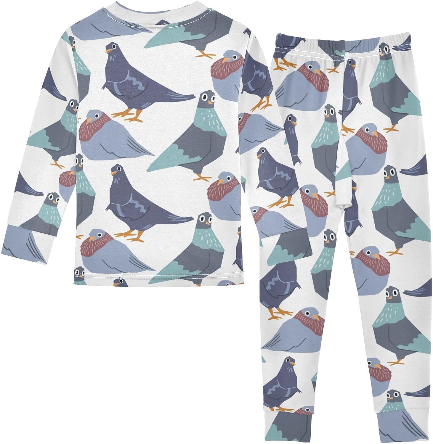WIFIU Long Sleeve Pajama Set for Kids