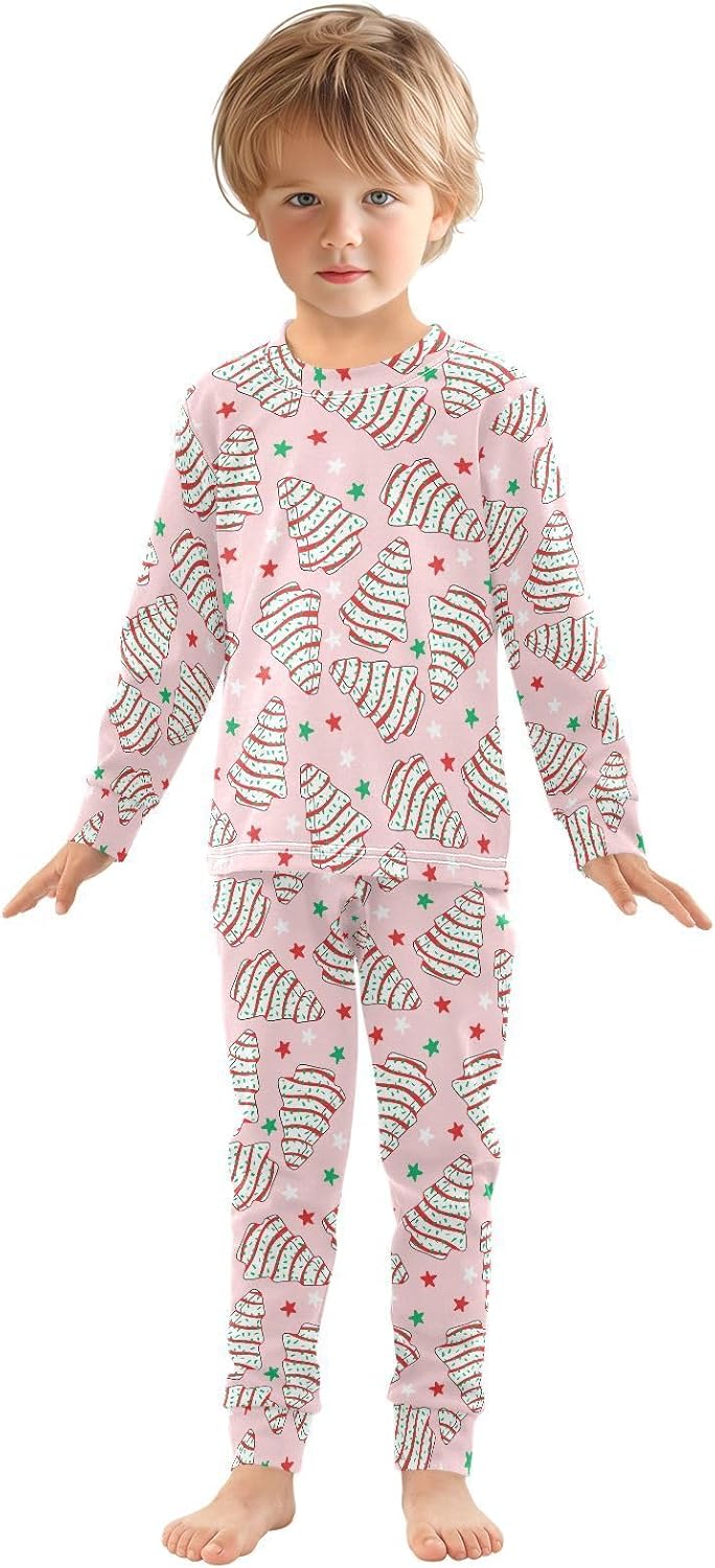 WIFIU Soft Cotton Pajama Set for Kids 2 Piece