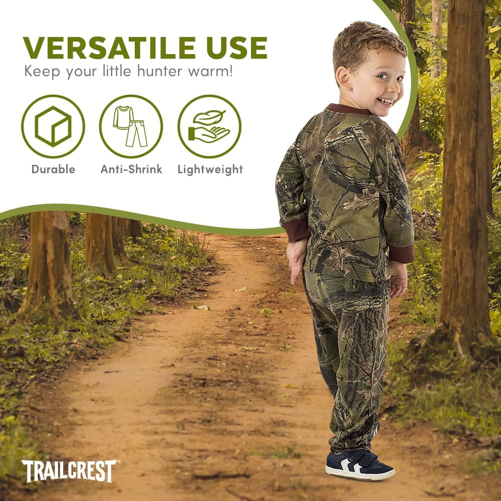 TrailCrest by Treel Toddler Cotton Camo T-Shirt and Pants Set