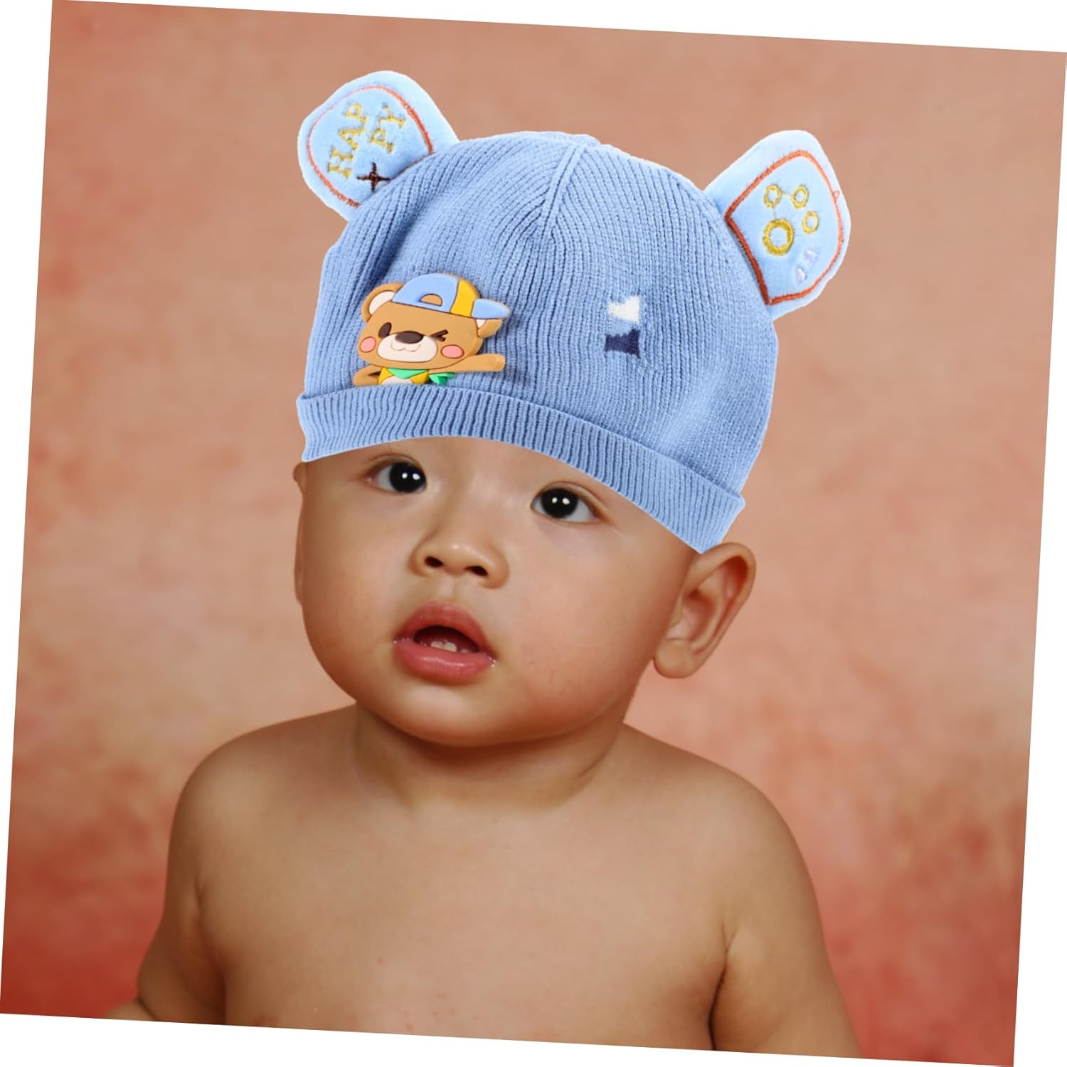 SHOWERORO Unisex Knitted Baby Beanie Hat - Soft and Warm