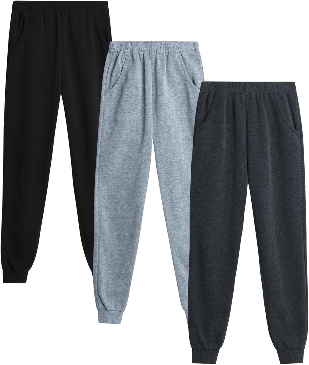 Coney Island Girls Sweatpants 3 Pack Soft Fleece Joggers