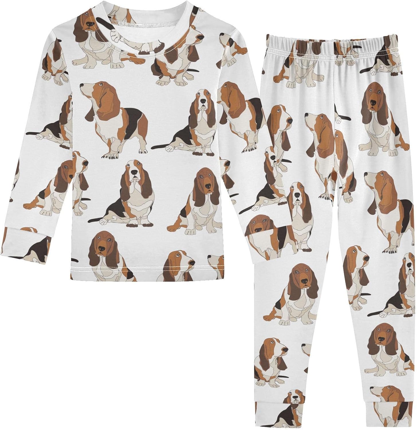 WIFIU Pajama Set - Soft Cotton Spandex Sleepwear for Kids 18M-8Y