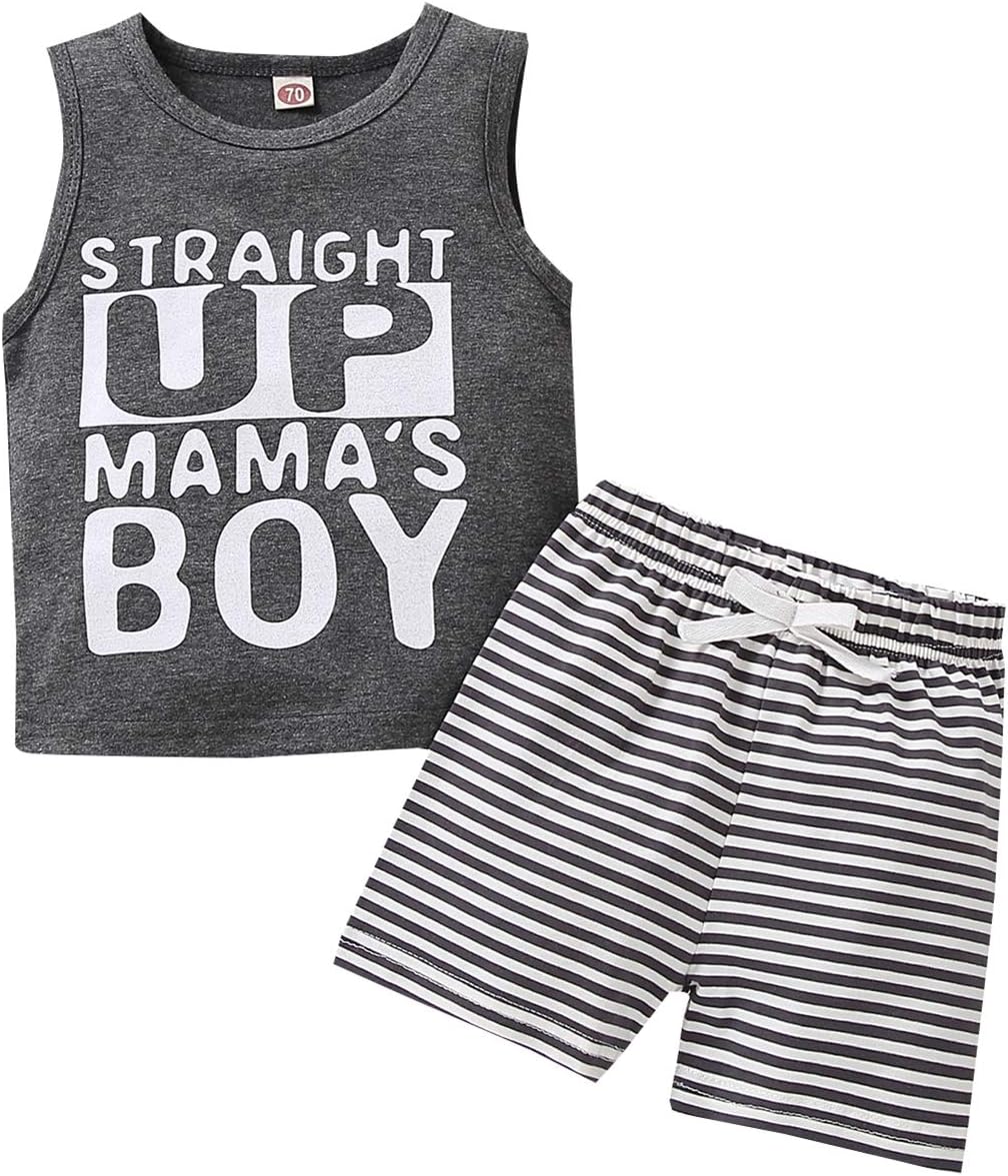 Mamas Boy Tank Pants Baby Summer Set