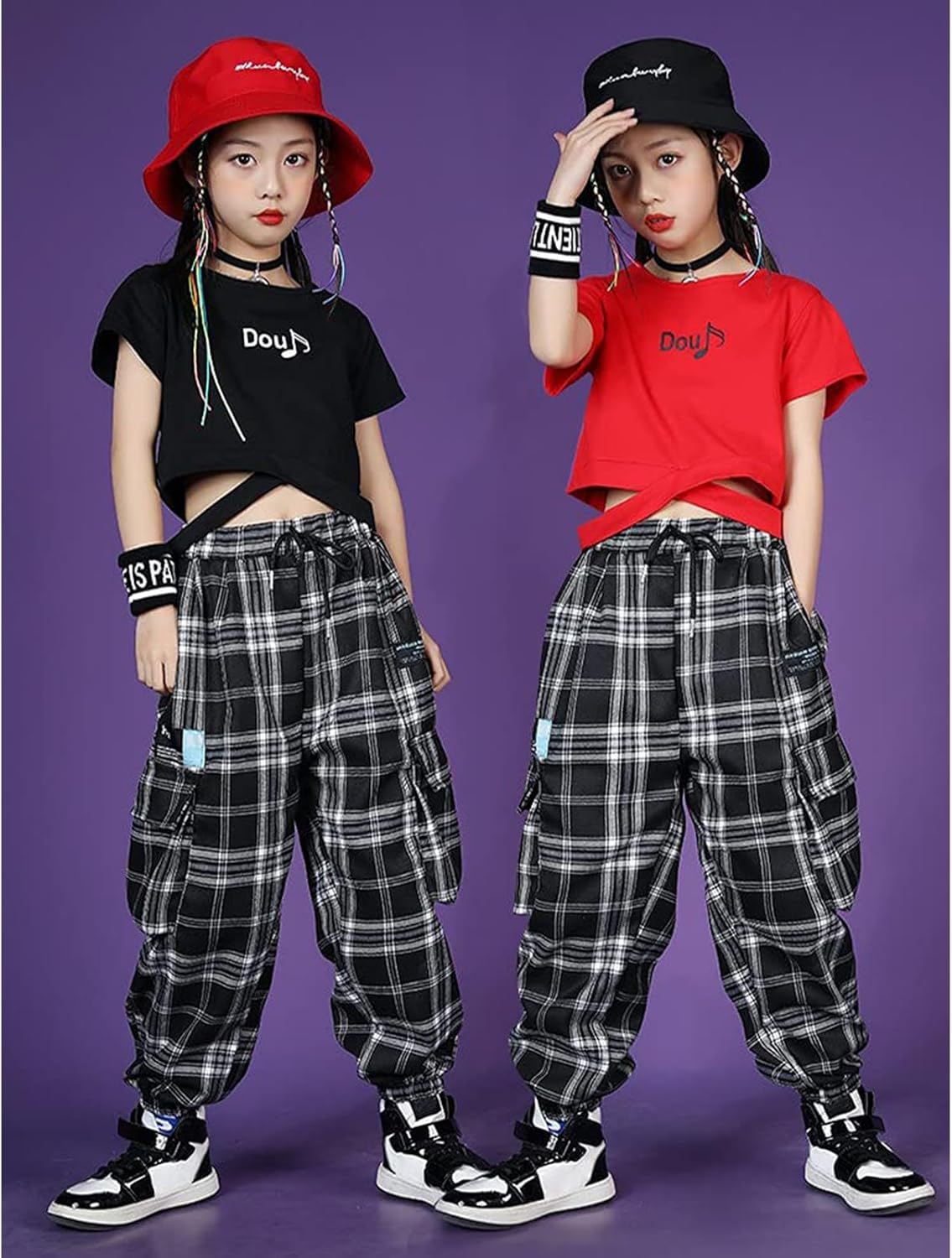 Rolanko Girls Cargo Pants for Kids