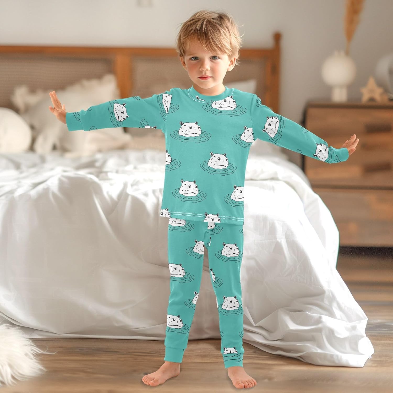 Premium Soft Cotton Pajama Sets for Girls 2-Piece Long Sleeve Sleepwear
