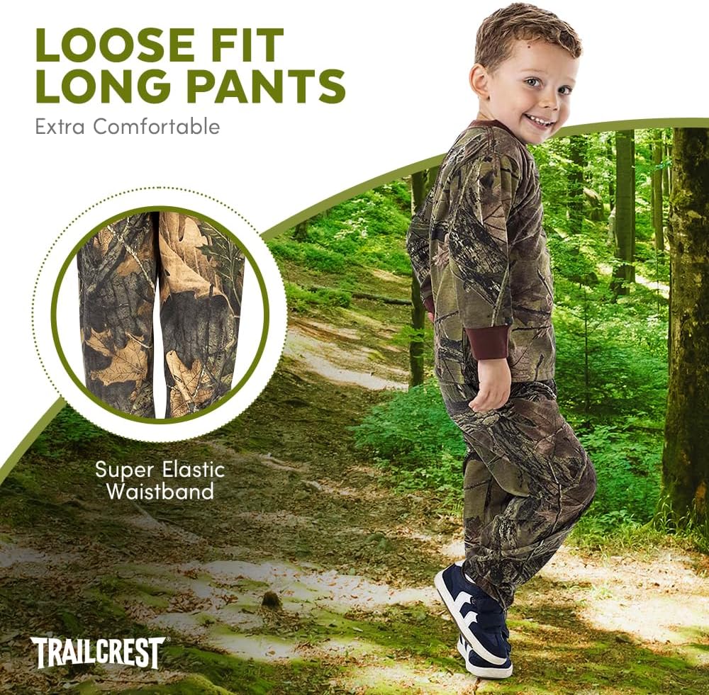 TrailCrest by Treel Toddler Cotton Camo T-Shirt and Pants Set