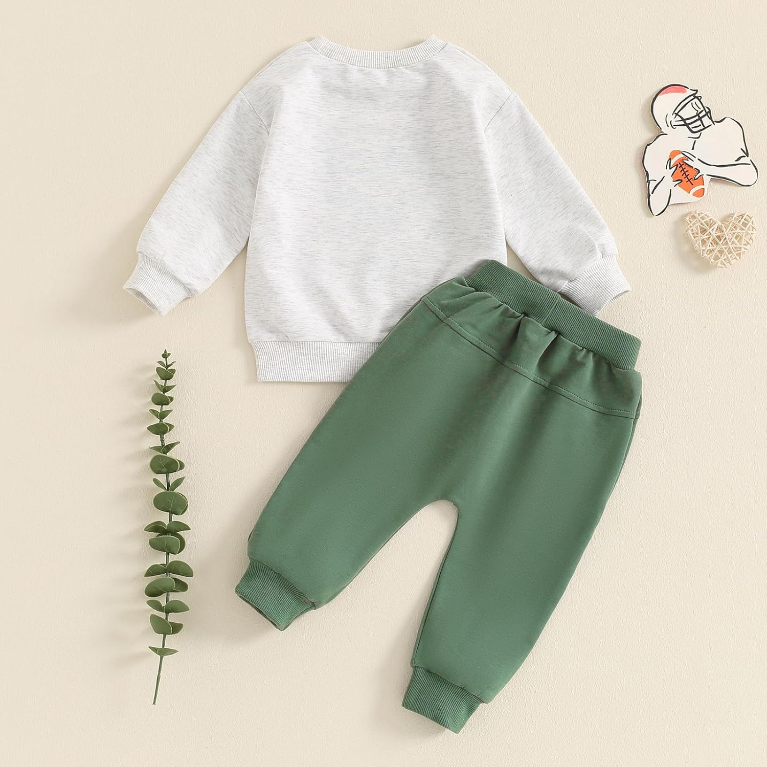 Baorji Toddler Fall Outfit Set with Eagle Letter Print
