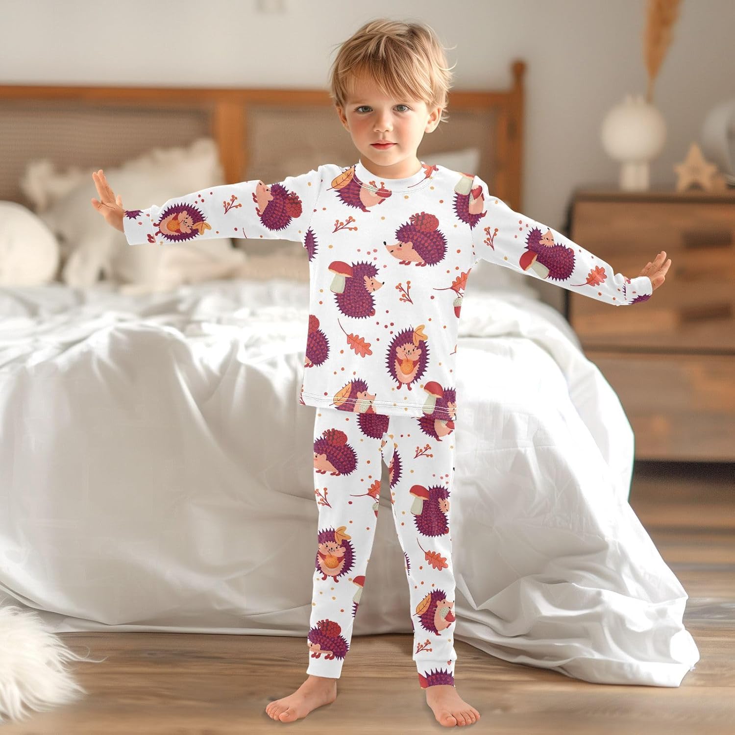 Eco-Friendly Long-Sleeve Pajama Set for Kids