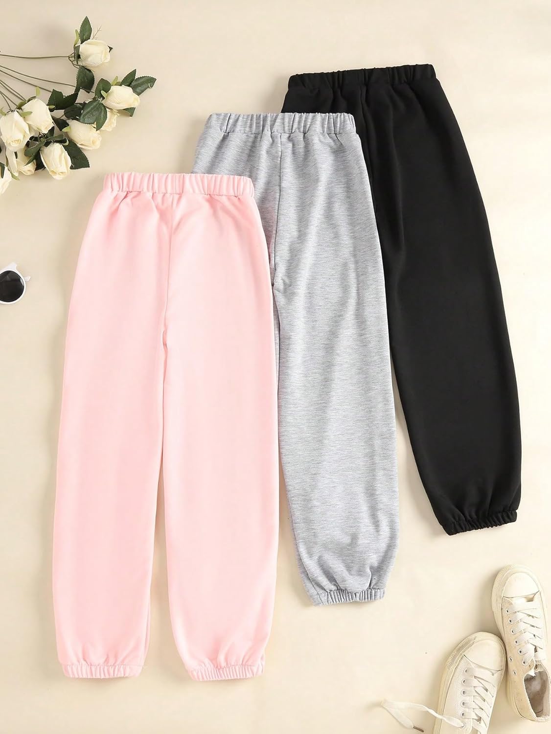 SHENHE Elastic waist workout pants for girls