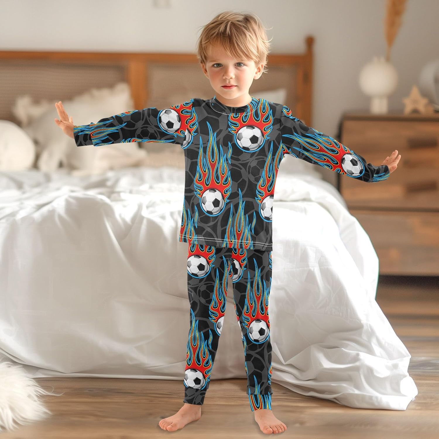 Cute Pajama Set for Kids - Soft Cotton Pjs with Long Sleeves