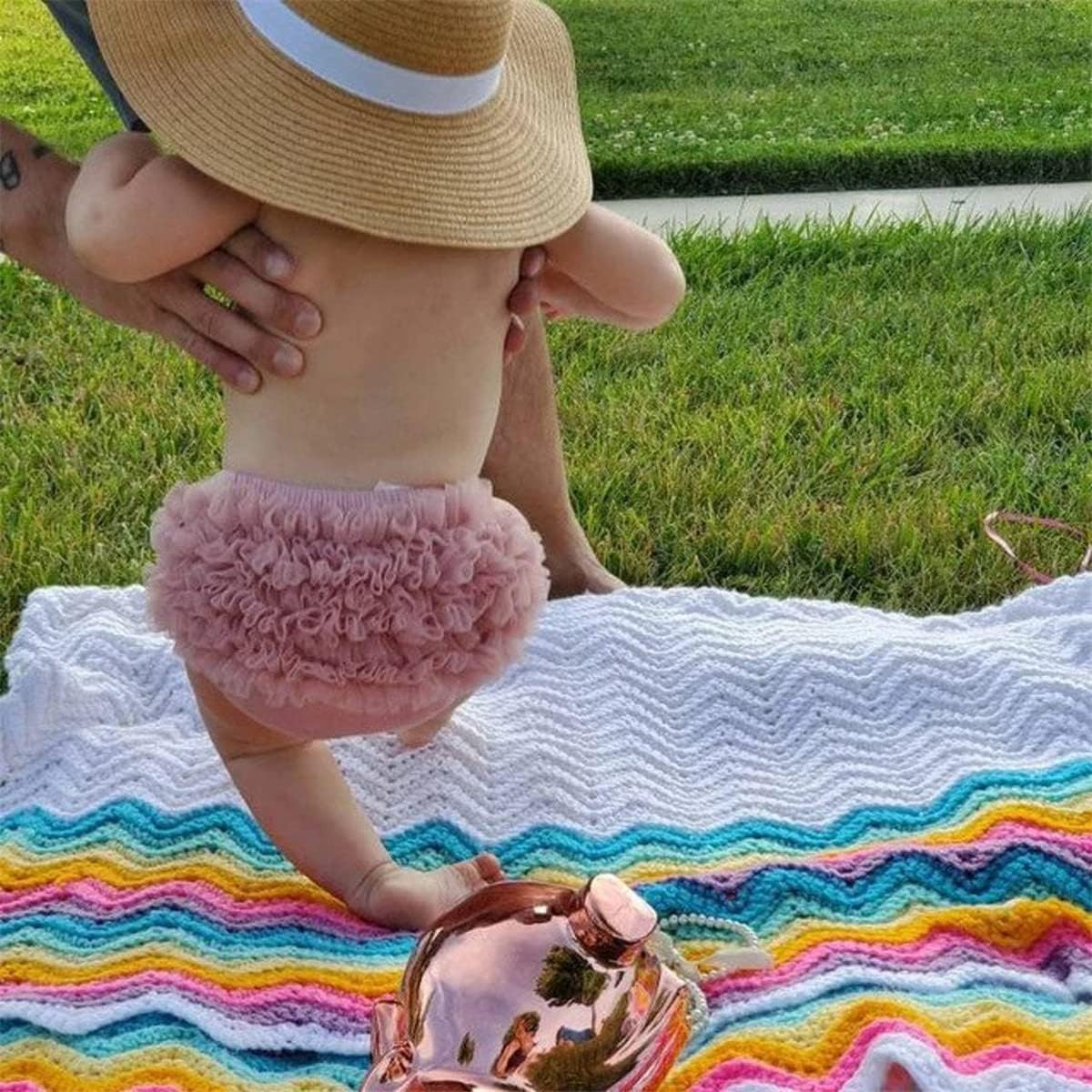 2 Pack Toddler Girls Bloomers with Ruffle and Bowknot Design