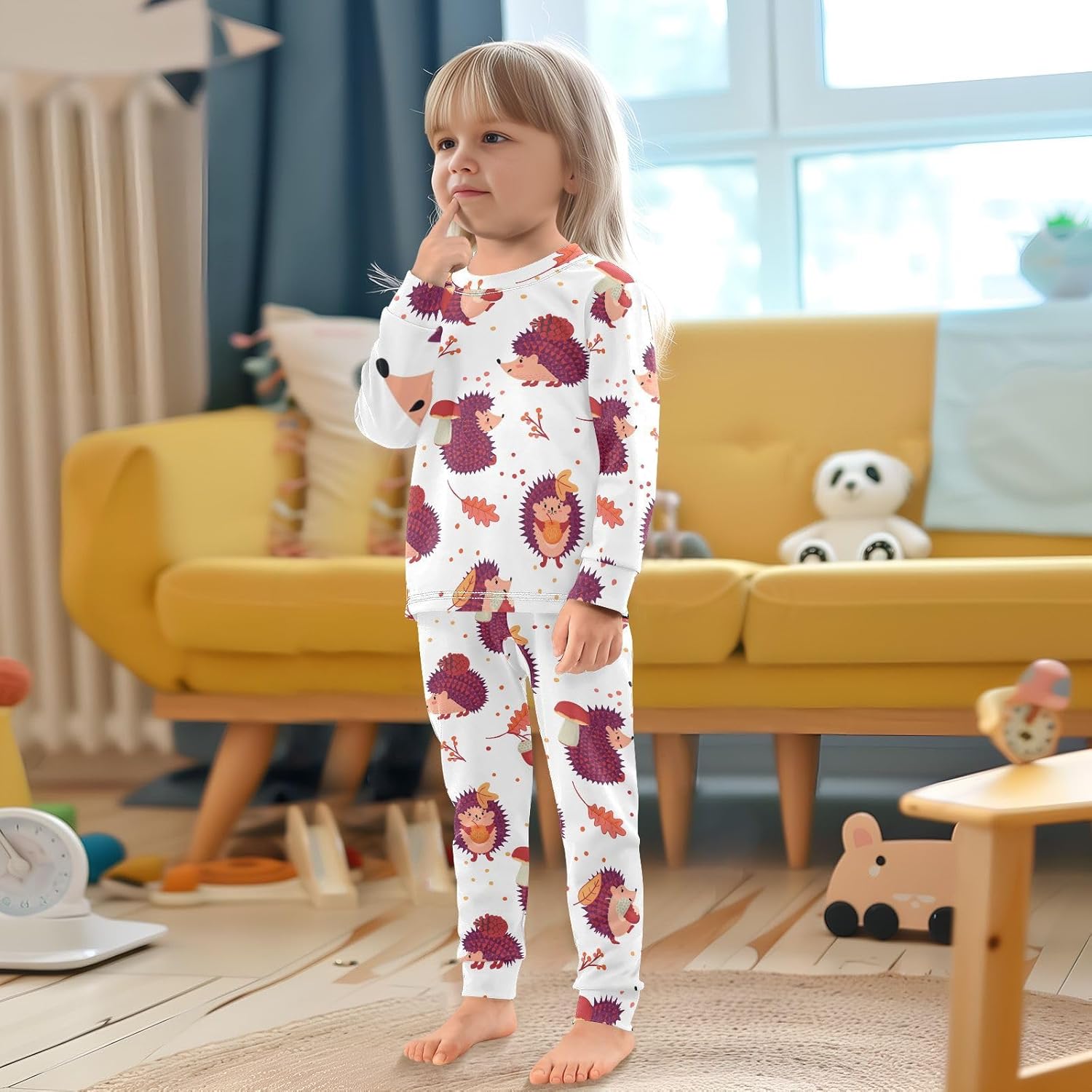 Eco-Friendly Long-Sleeve Pajama Set for Kids