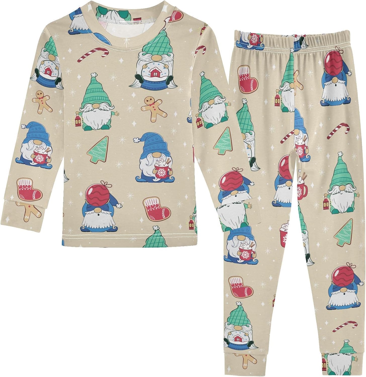 Cute Long Sleeve Pajama Set for Girls
