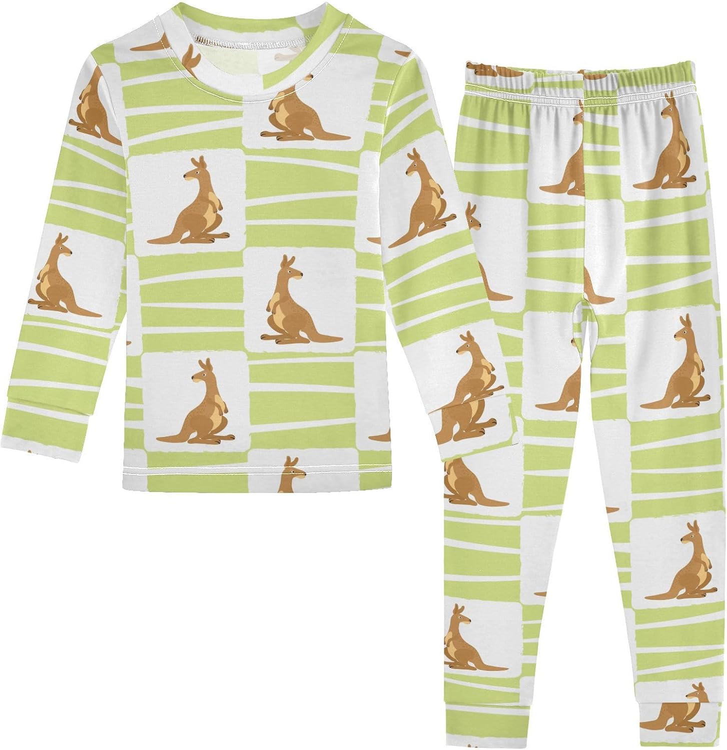 WIFIU Pajama Set Long Sleeve Top and Pants