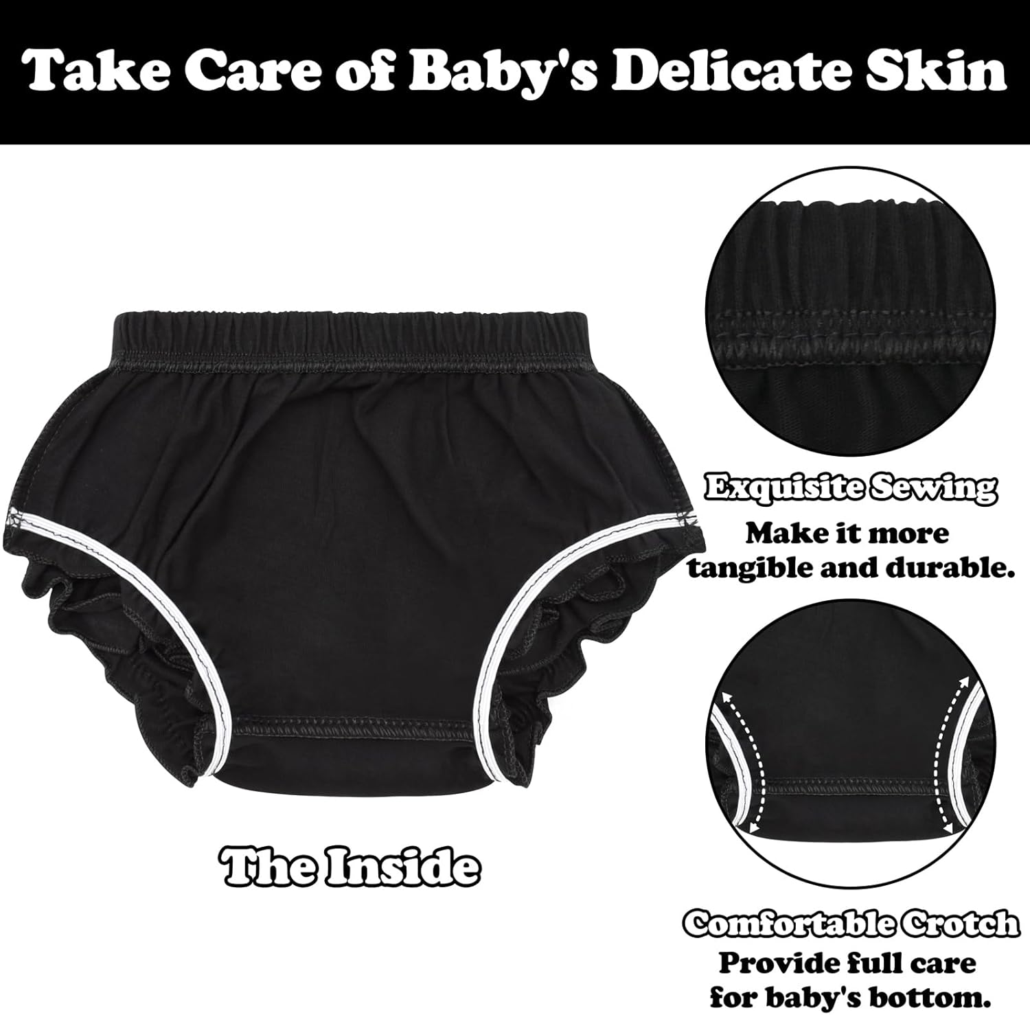 Comfortable Baby Bloomers with Ruffles for Toddler