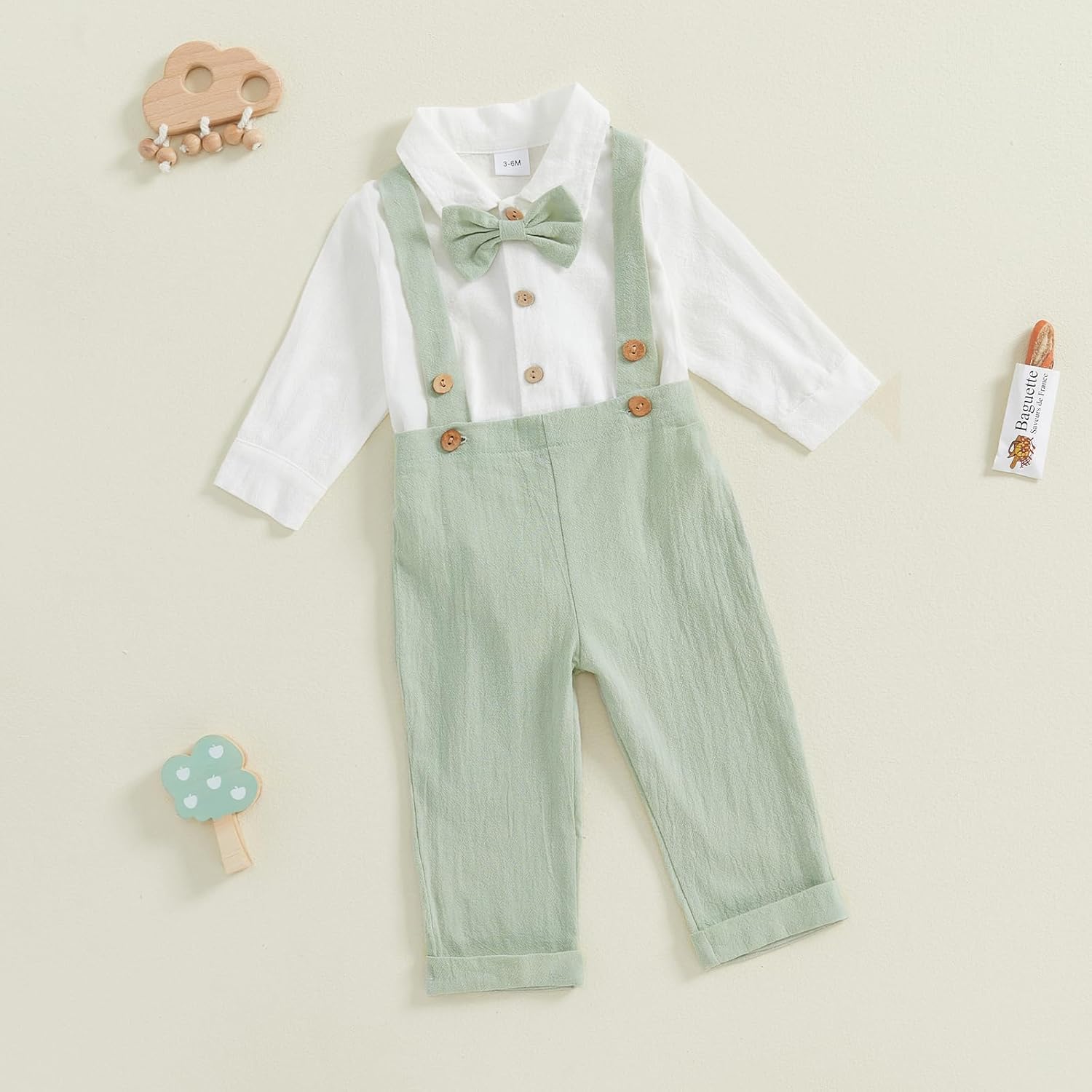 MABABY Baby Boy Romper Set