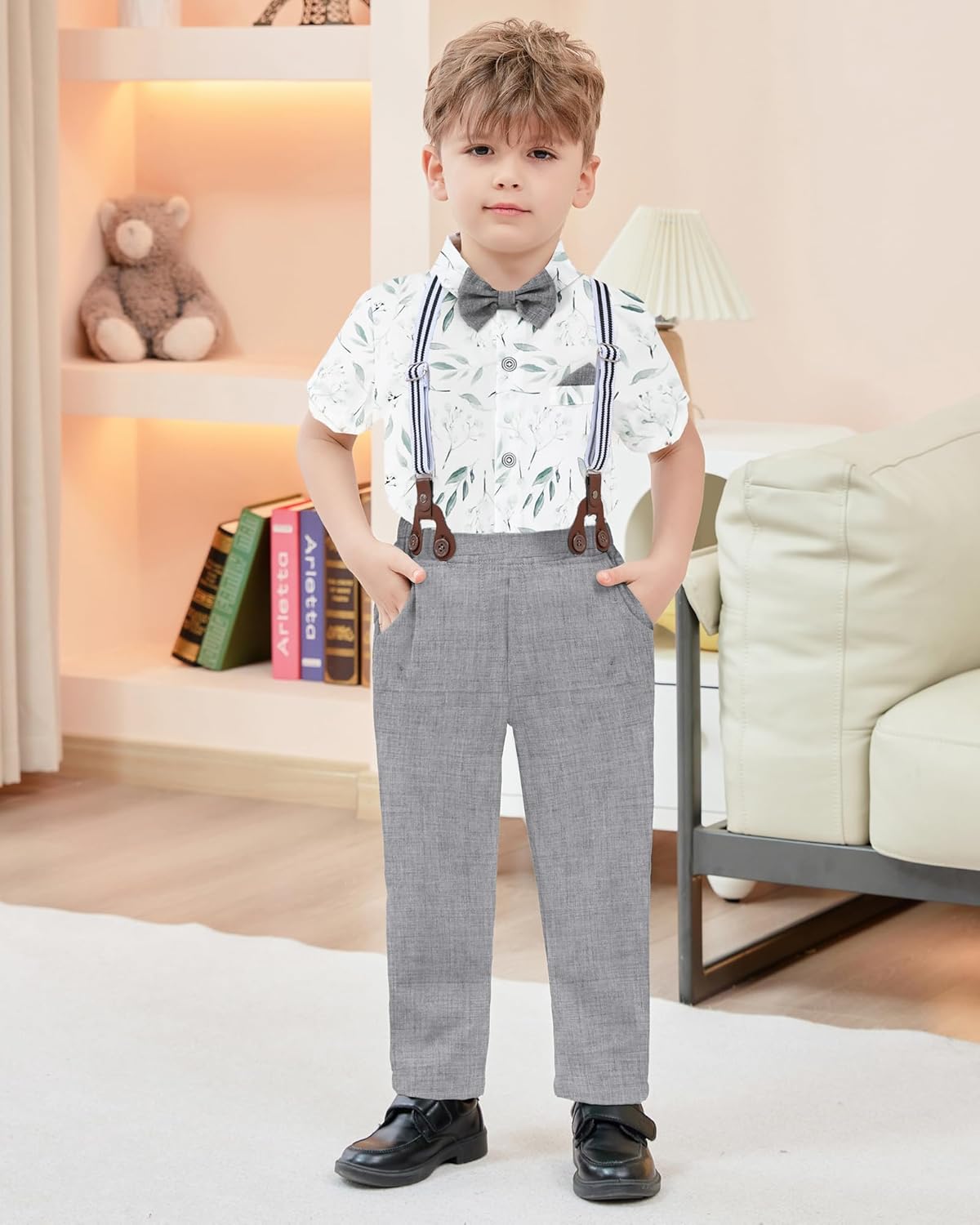 DISAUR Toddler Boy Formal Suit Set for Boys 1-6 Years