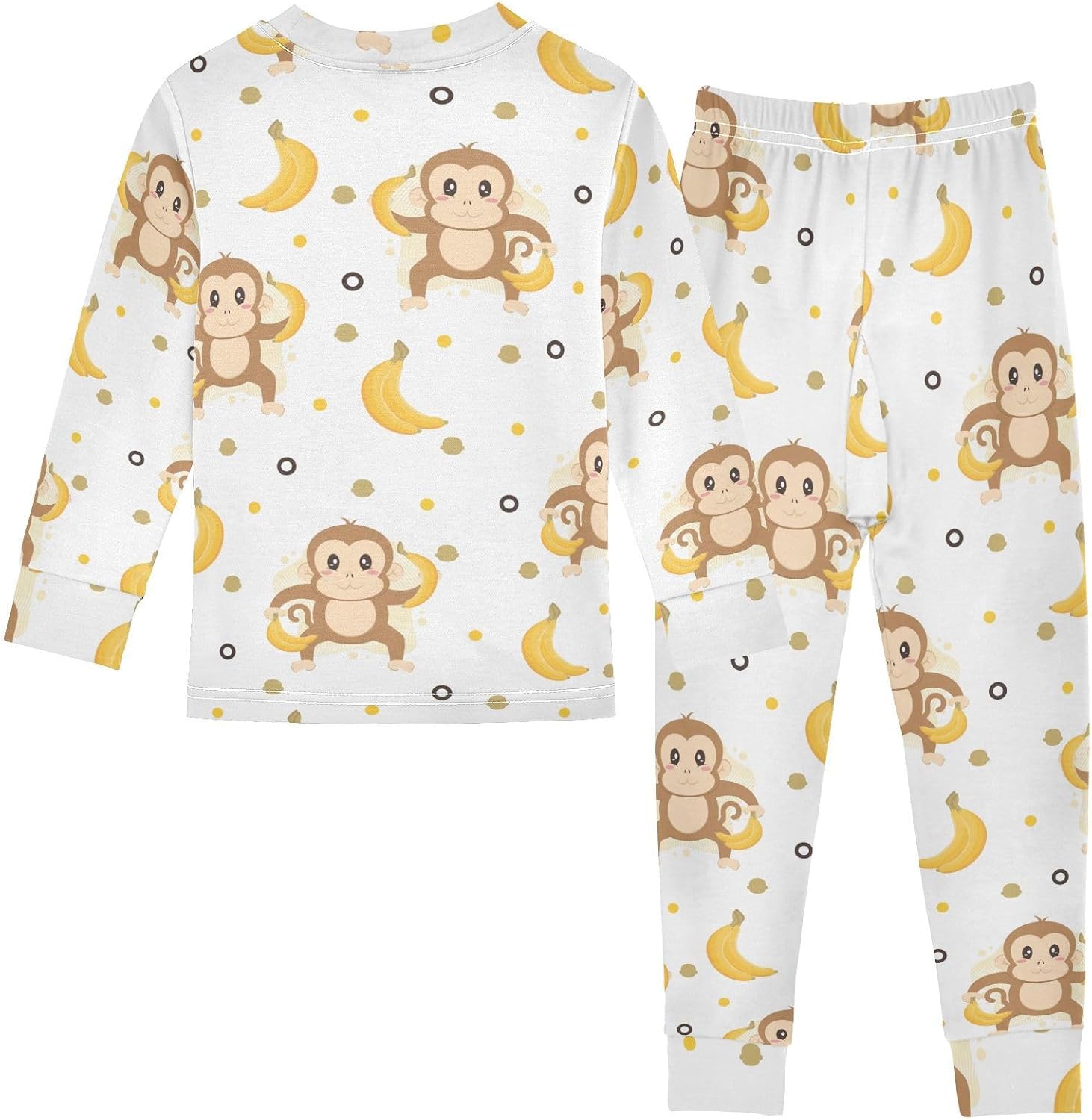 WIFIU Long Sleeve Pajama Sets for Kids Soft Cotton and Spandex Sleepwear