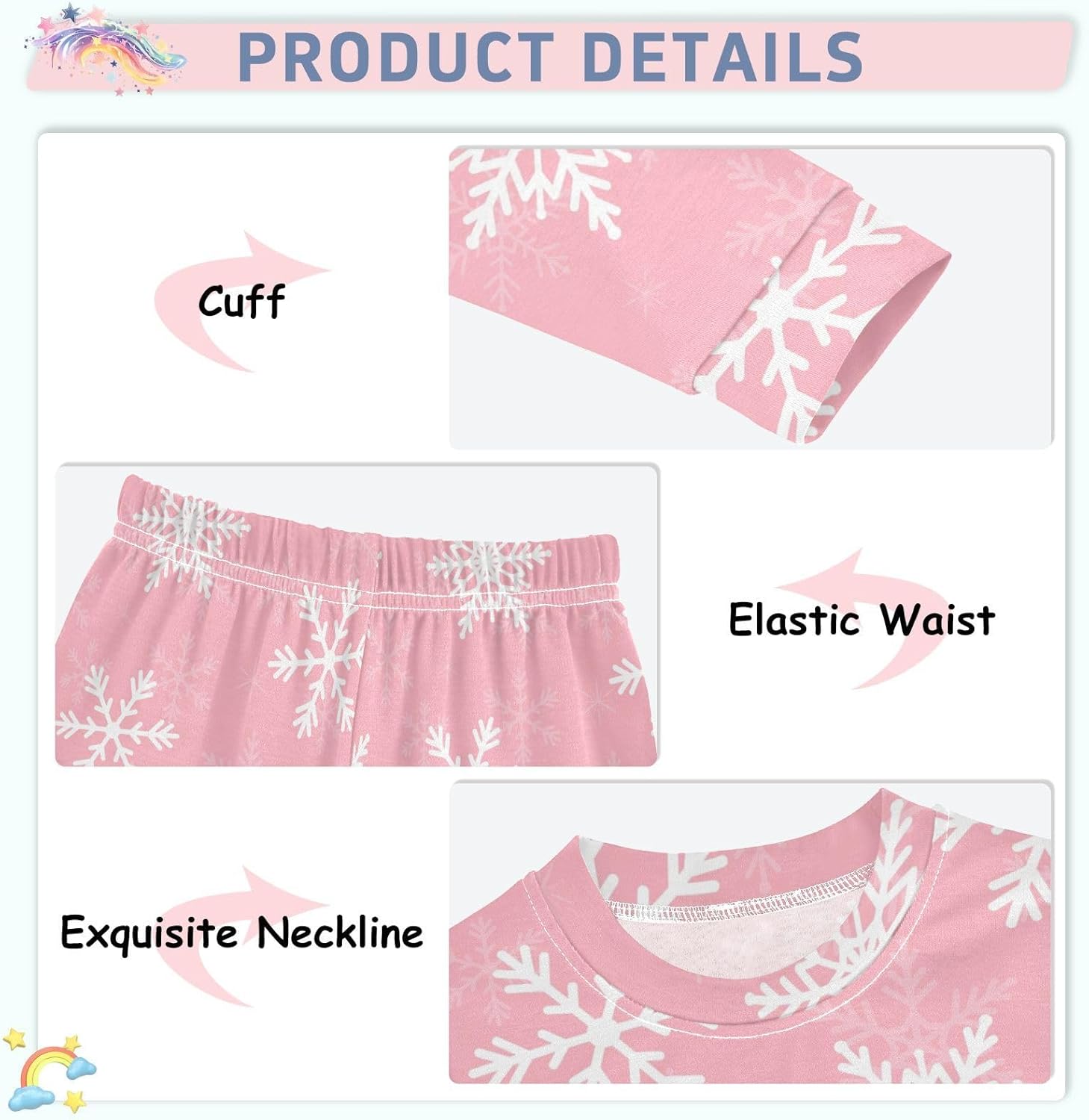 Luxurious Pajama Set for Girls Cotton Spandex Perfect for Sleep Play