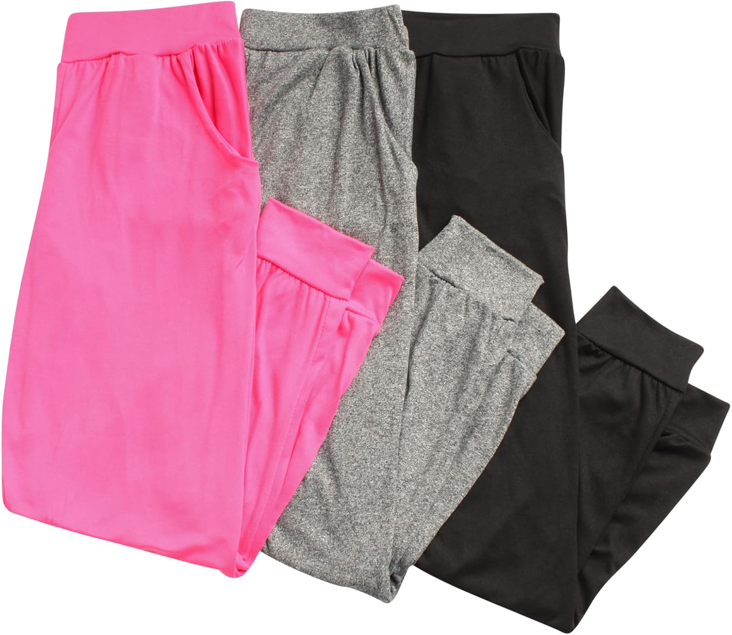 Sweet Hearts - 3-Pack Performance Jogger Pants with Pockets