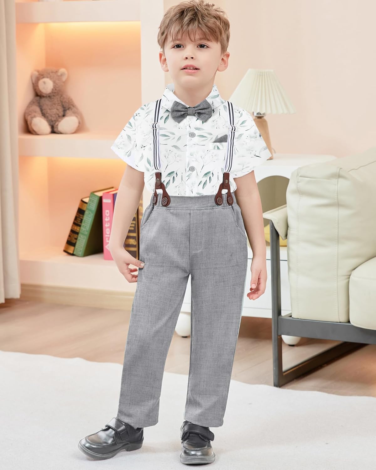 DISAUR Toddler Boy Formal Suit Set for Boys 1-6 Years