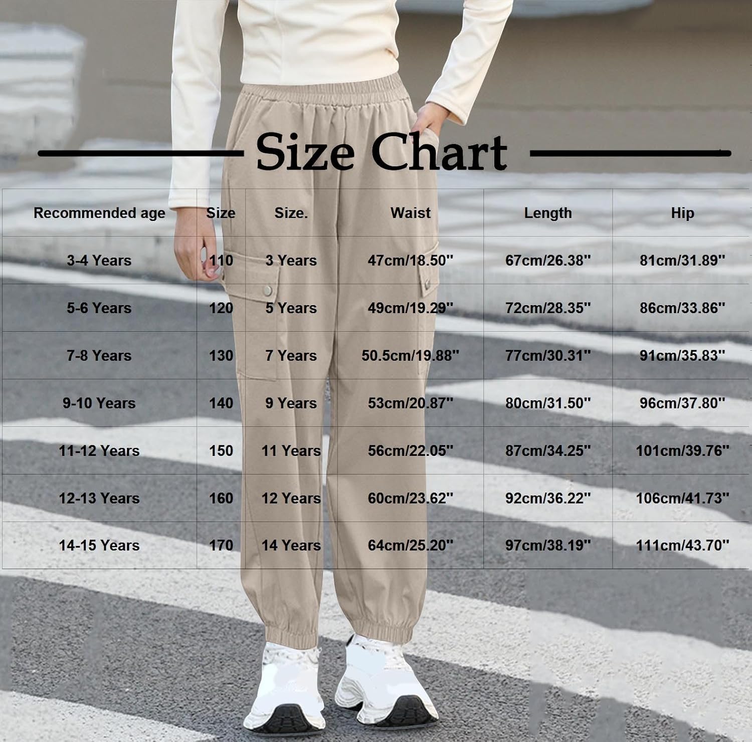 Girls Summer Loose Elastic Waist Sweatpants