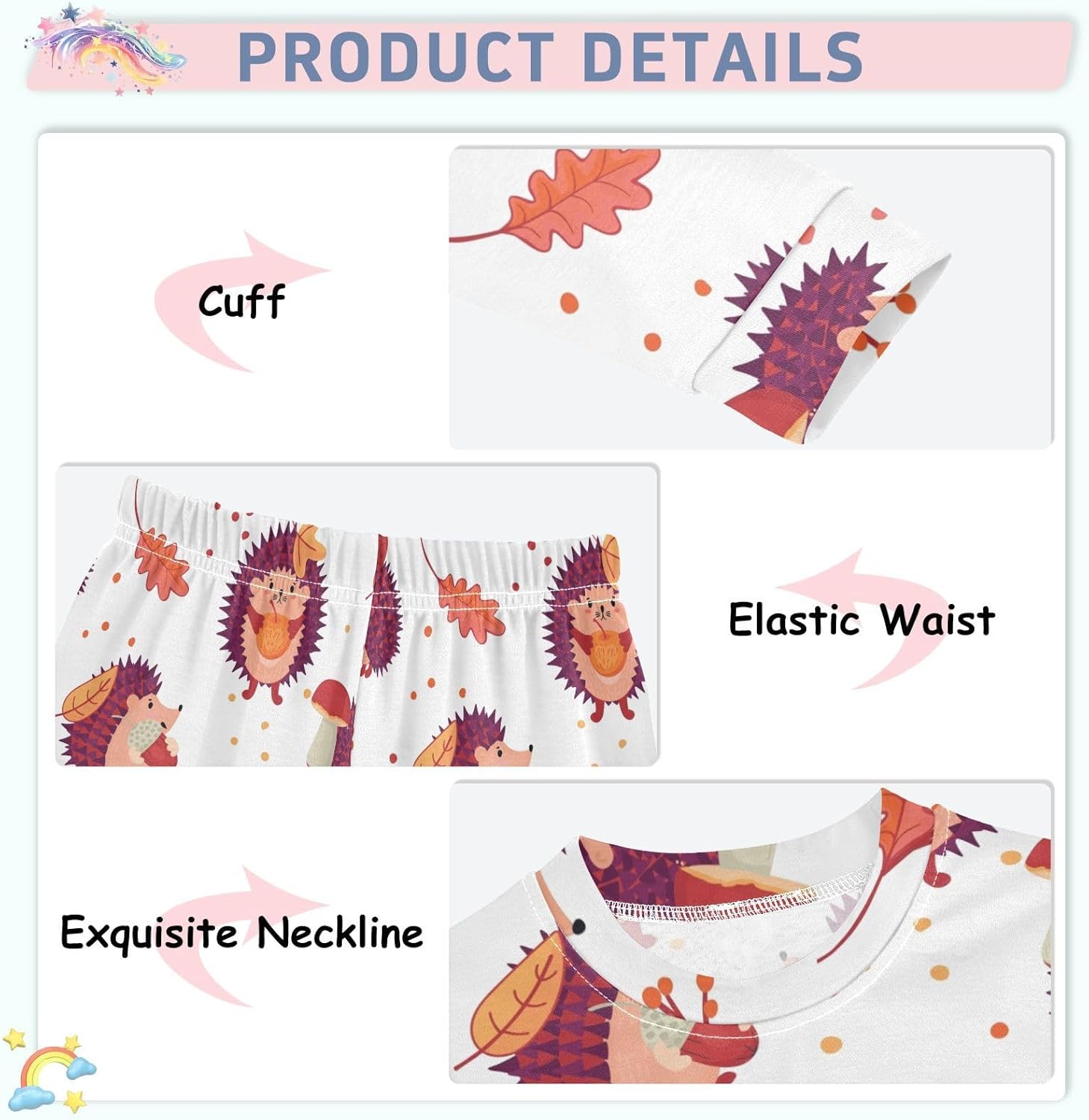 Eco-Friendly Long-Sleeve Pajama Set for Kids
