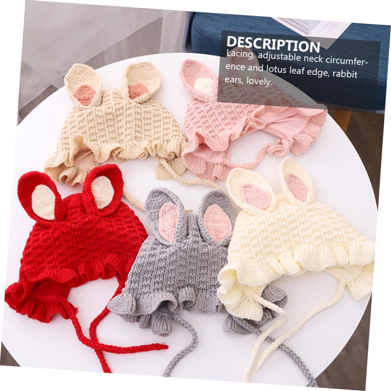 BESTYASH Cozy Knitted Baby Winter Hat with Rabbit Ears