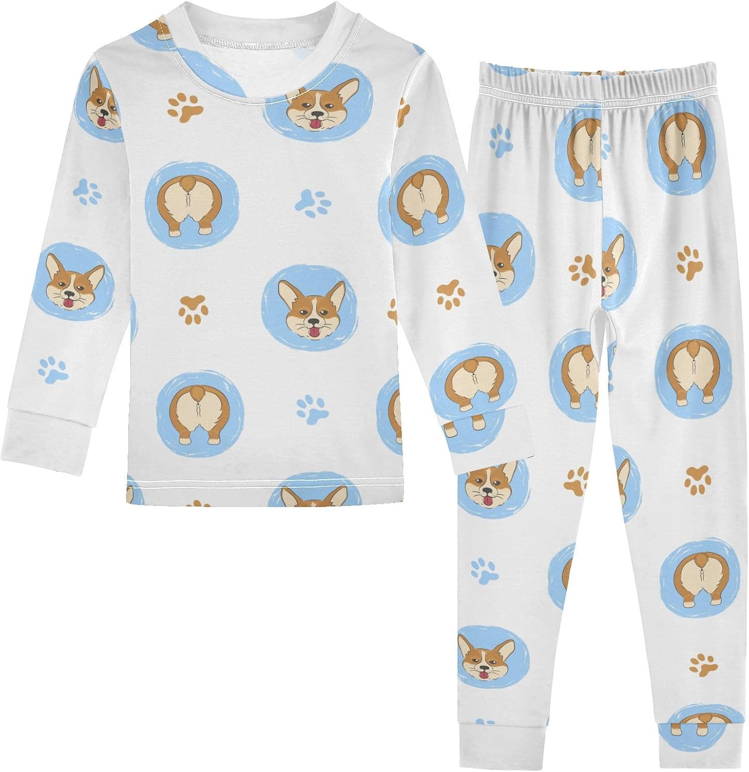 WIFIU Girls Pajama Set 2 Piece Soft Cotton Sleepwear