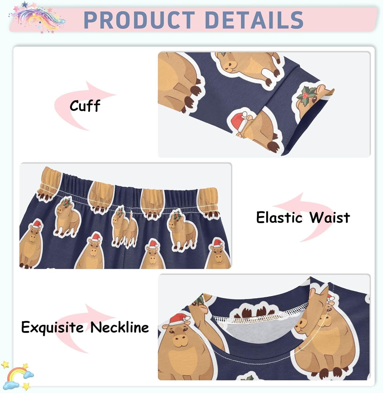Cute Pajama Set Snug Fit for Kids