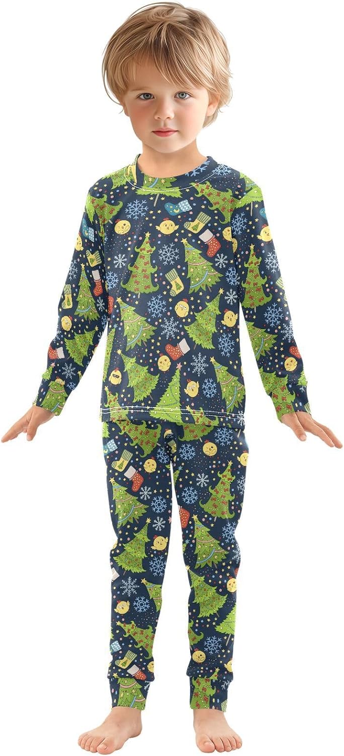 WIFIU Pajama Sets - 2-Piece Long Sleeve Top Pants