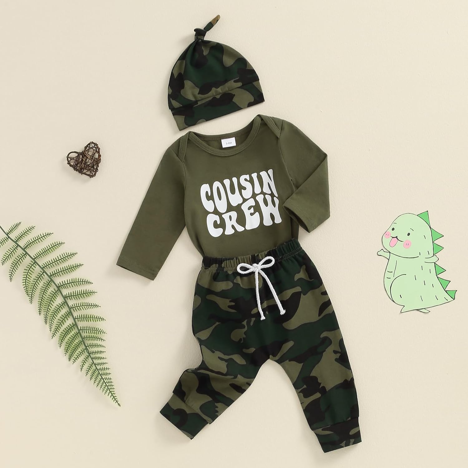 Newborn Baby Boy Coming Home Outfit Camo Columbia Set