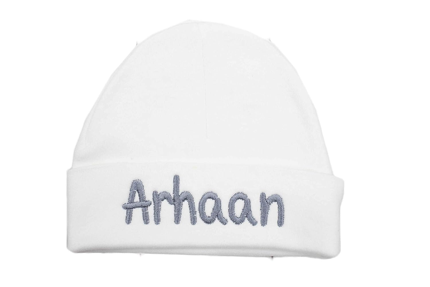 Personalized Baby Boy Gingham Hat with Royal Thread Bmen