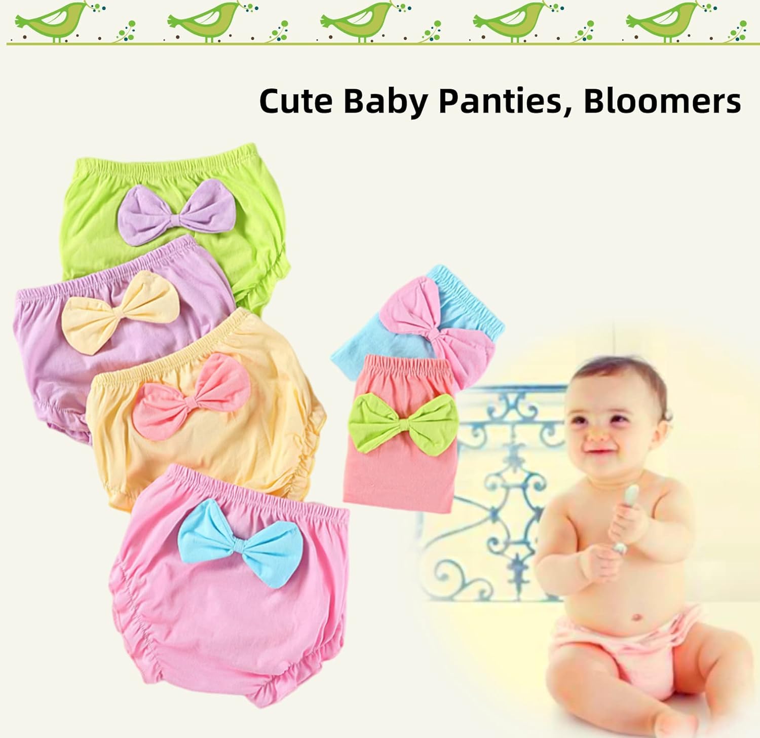 Baby Girls Cotton Bloomers Briefs
