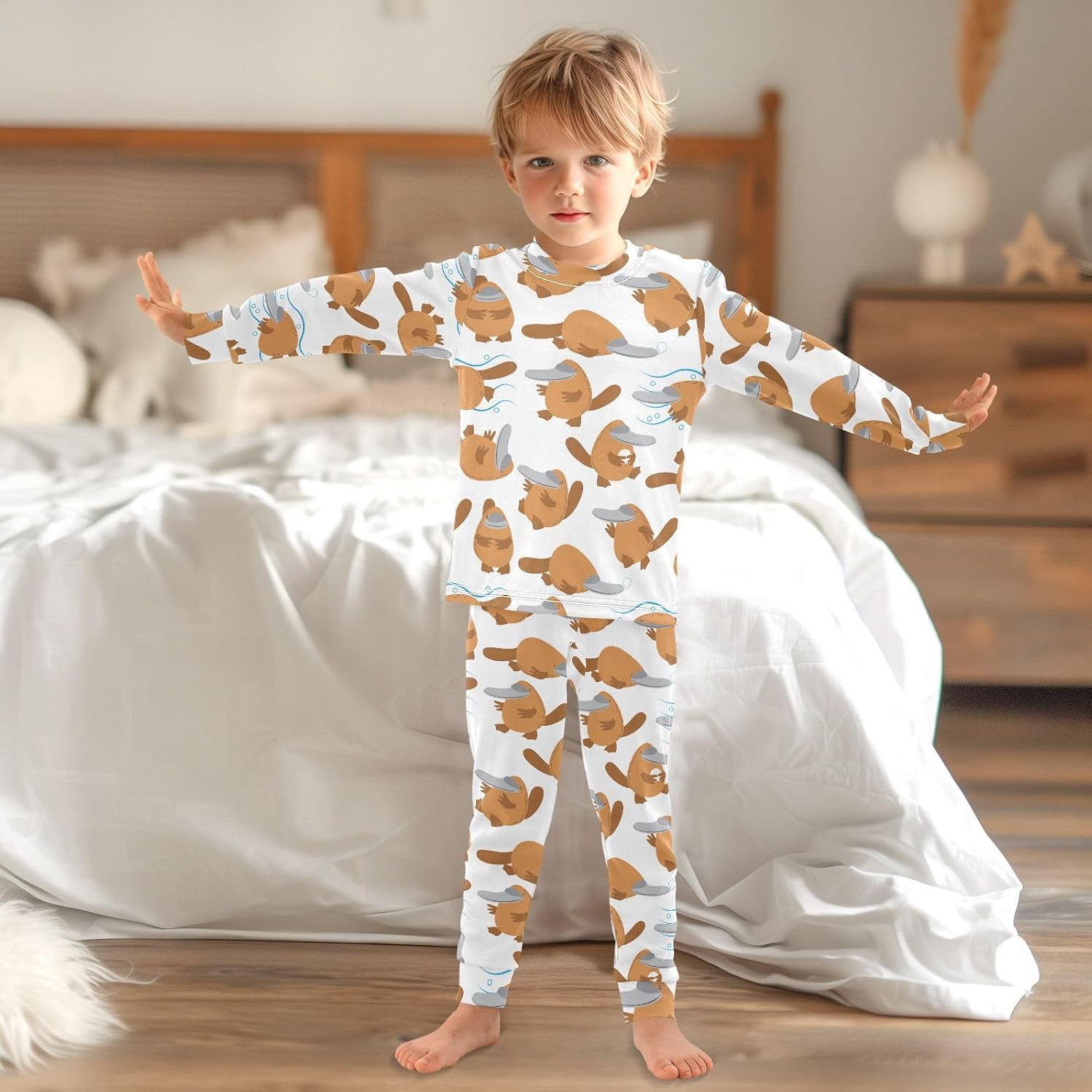 Cute Long Sleeve Pajama Set