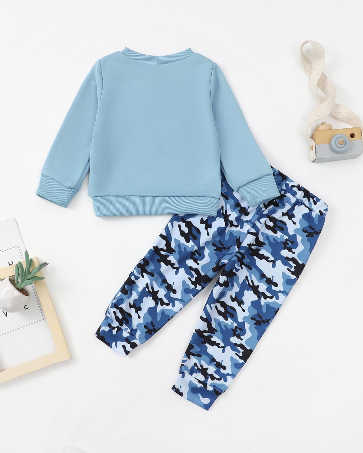 NZRVAWS Toddler Boys Pullover sweatshirt jogger pants set