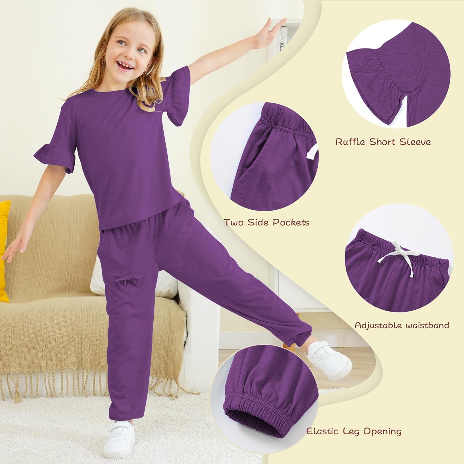 Jimonda Kids Ruffle Outfits 4-13