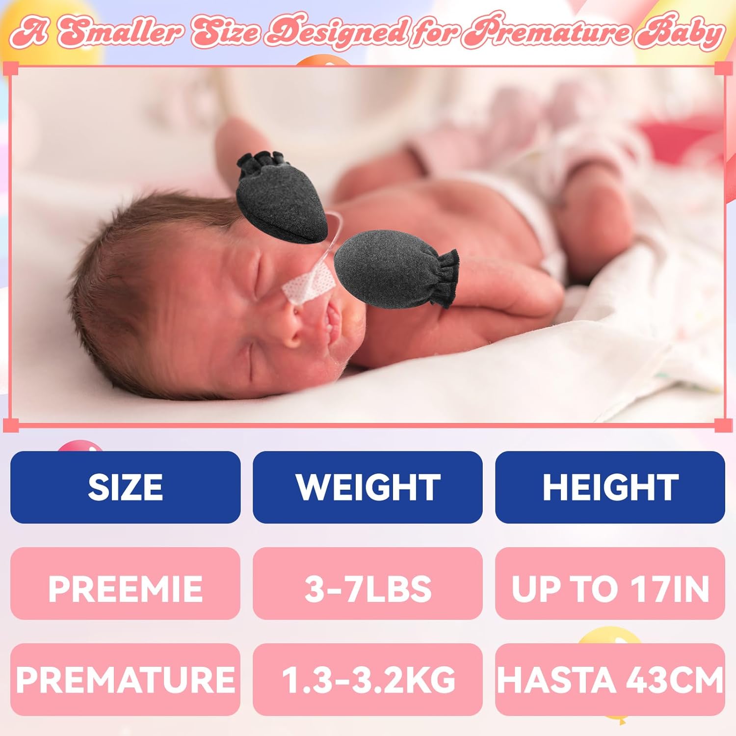 No-Scratch CottonPREMIE Baby Mittens