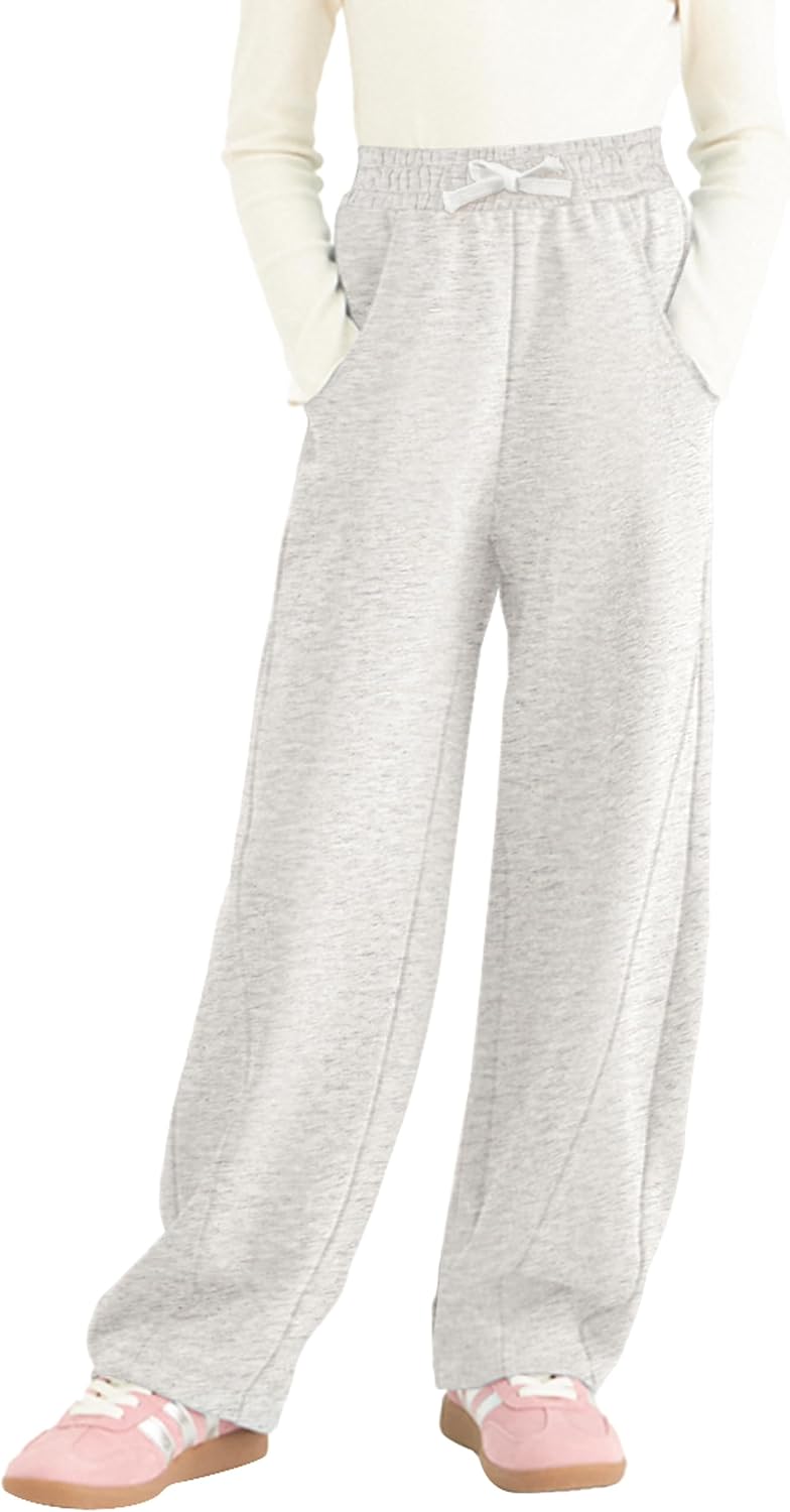 Comfy Wide Leg Sweatpants For Girls