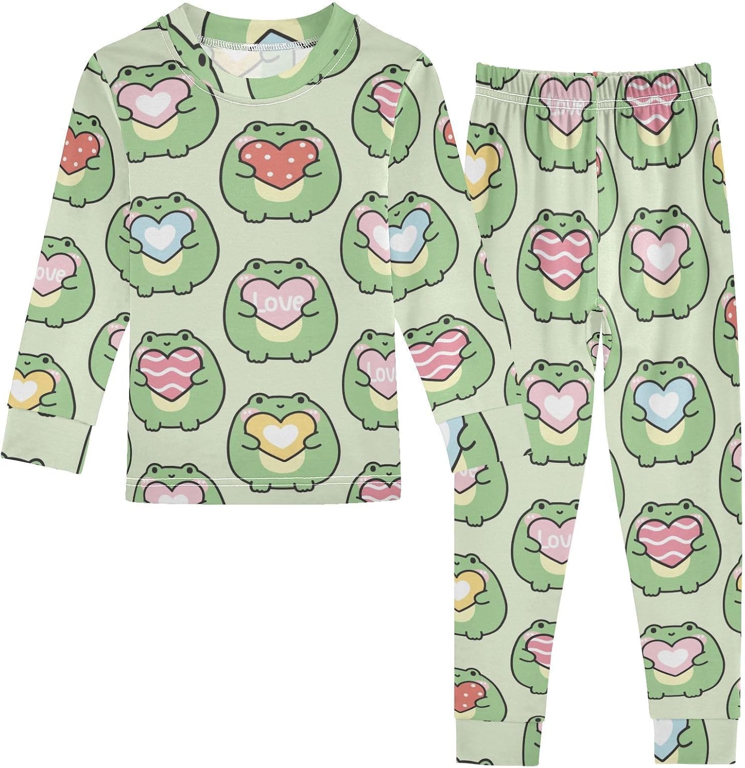 WIFIU Pajama Set for Kids 18M-8Y Soft Cotton 2 Piece