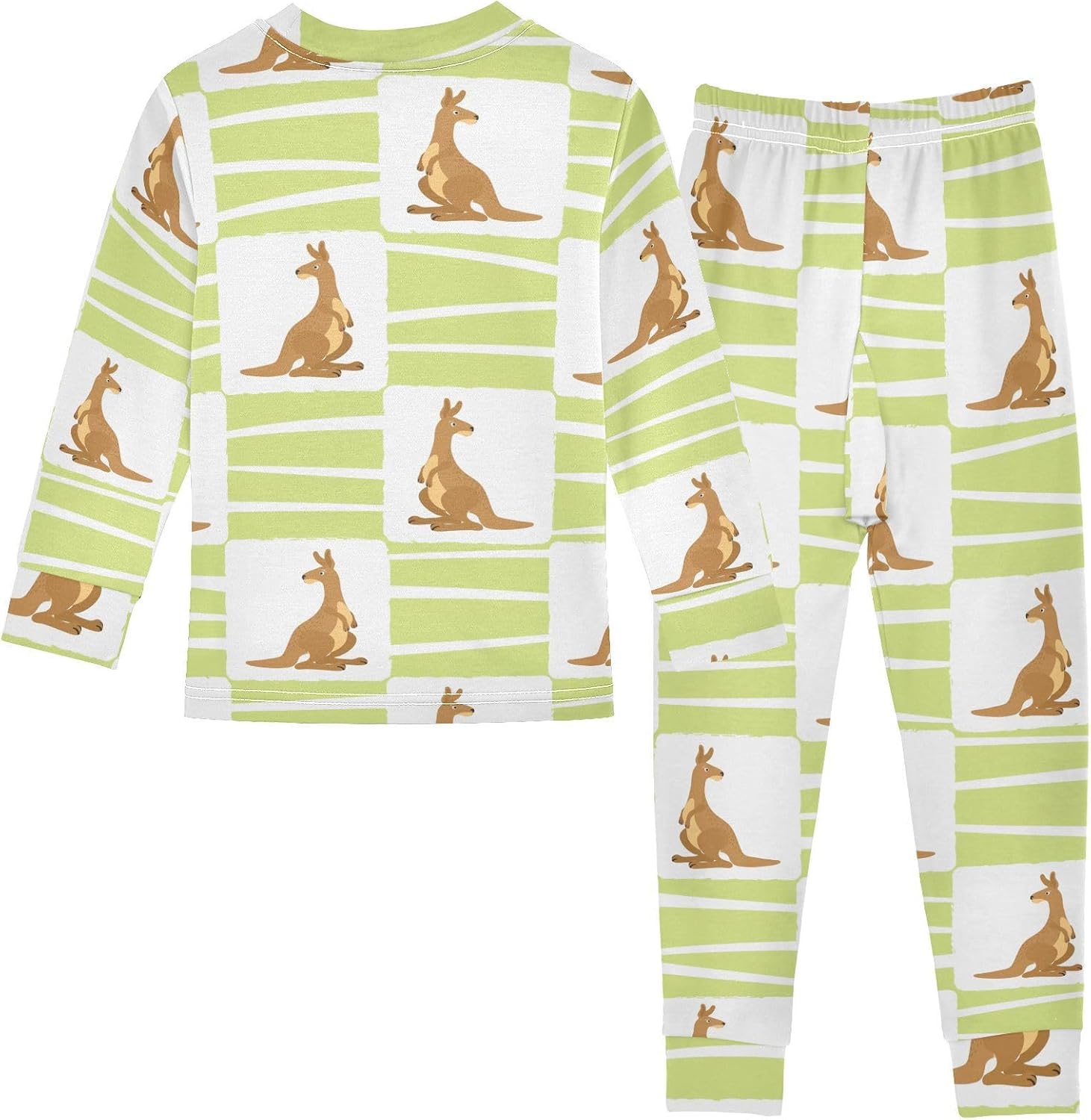 WIFIU Pajama Set Long Sleeve Top and Pants