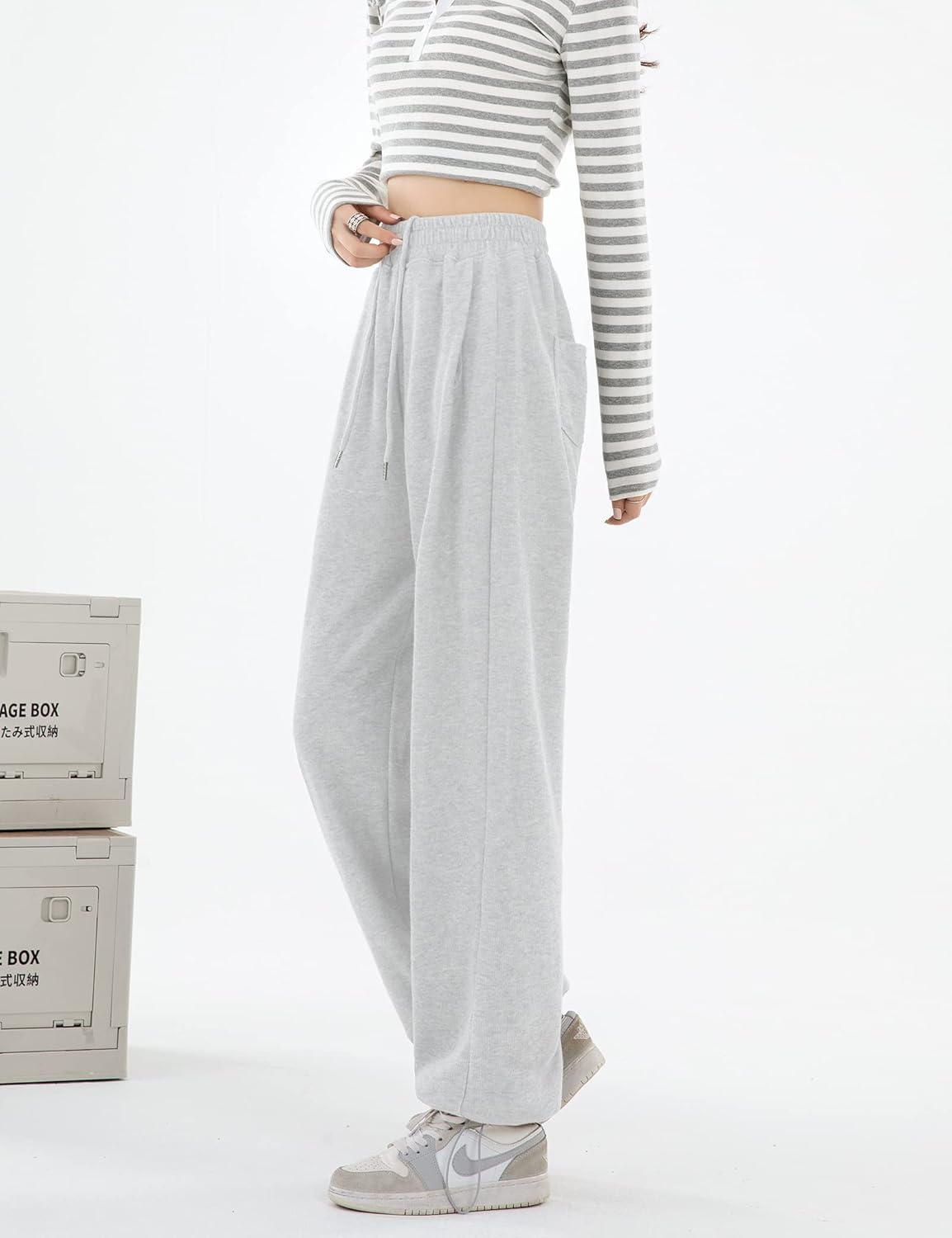 Kiench Girls High-Waisted Joggers