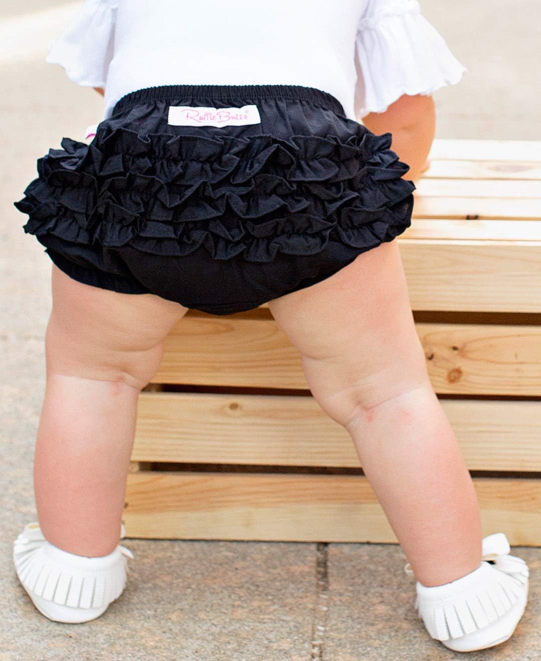 RuffleButts Baby Girls Ruffled Woven Bloomer