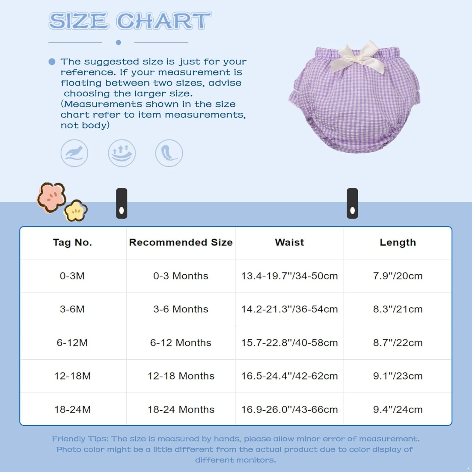 Yartina Infant Baby Ruffled Plaid Diaper Cover Shorts