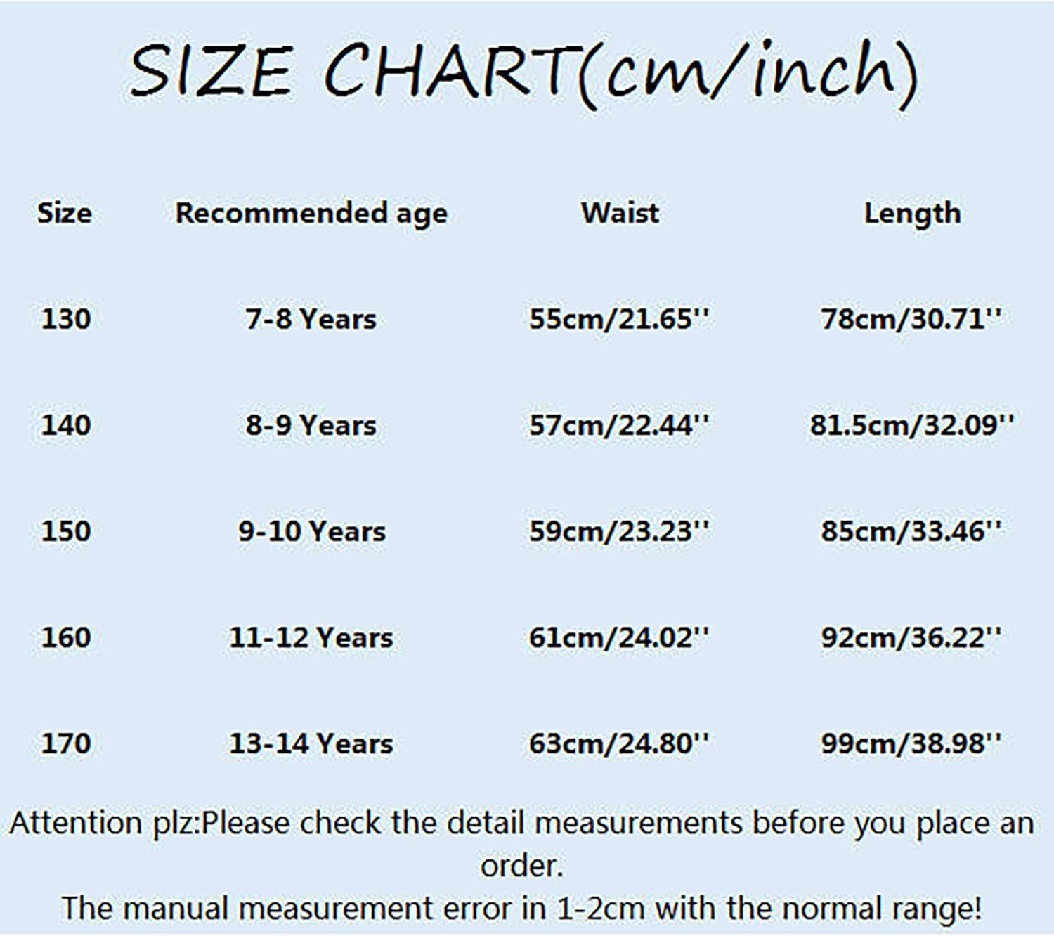 Kids Girls Cargo Pants Elastic Waist with Functional Pockets