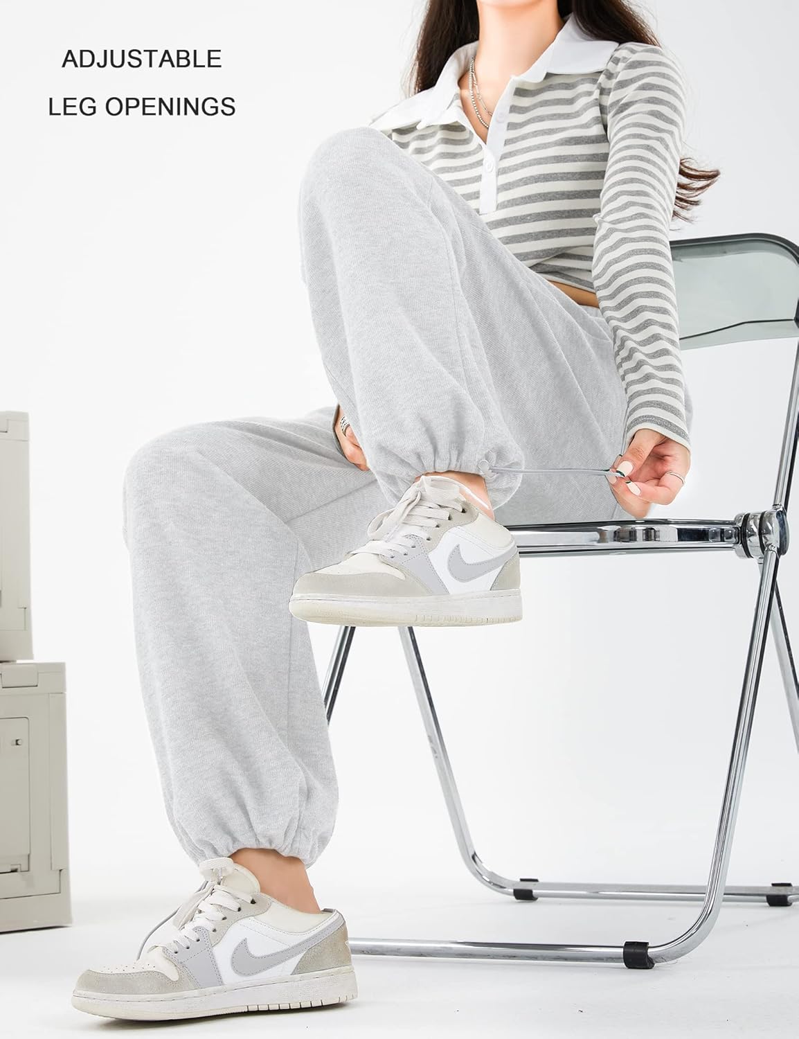 Kiench Girls High-Waisted Joggers