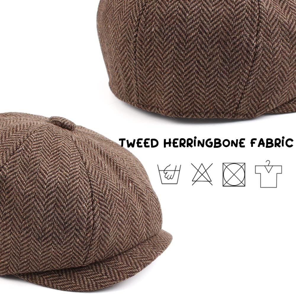 JANGANNSA Toddler Boys Newsboy Cap