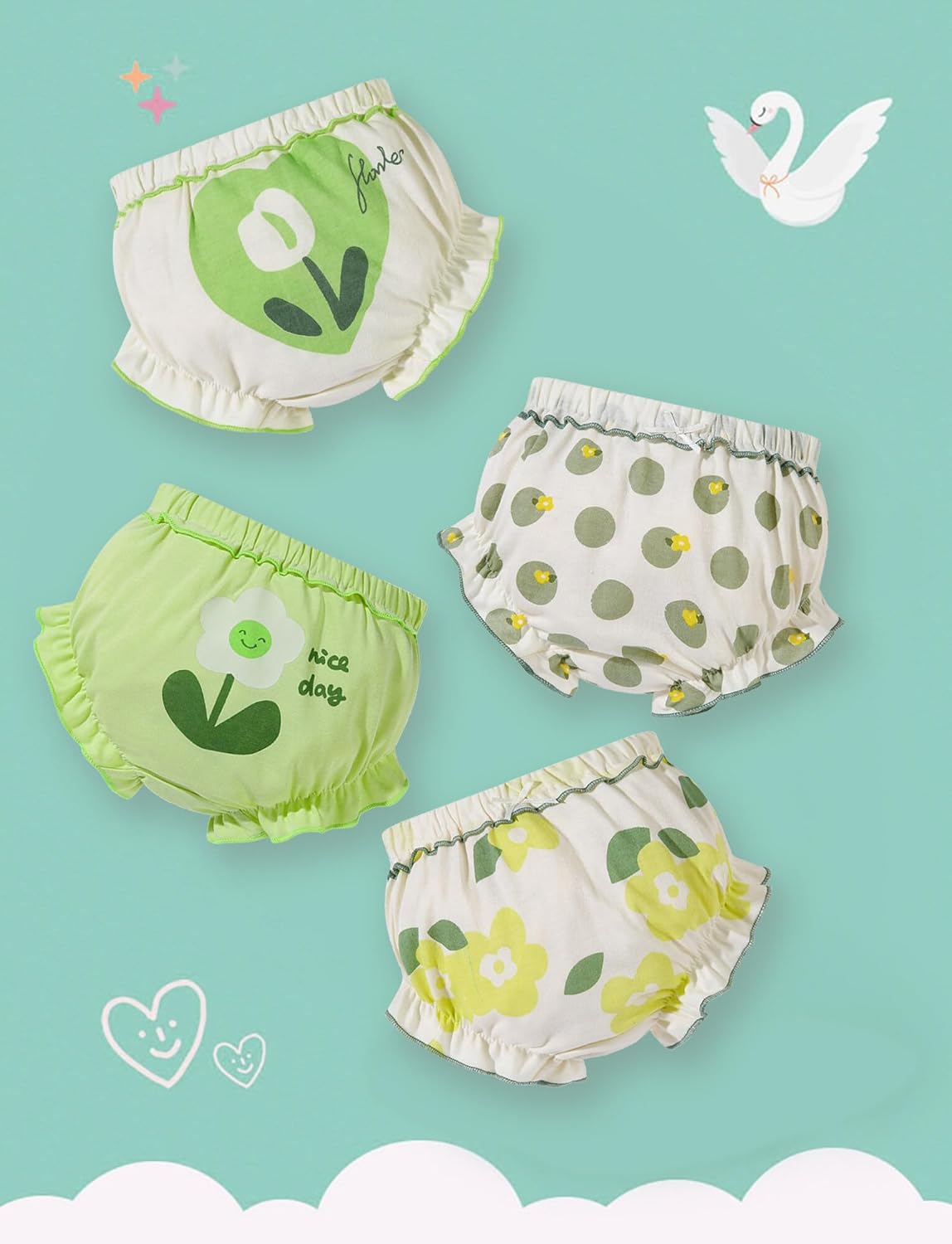 SEAUR Ruffle Bloomers for Babies