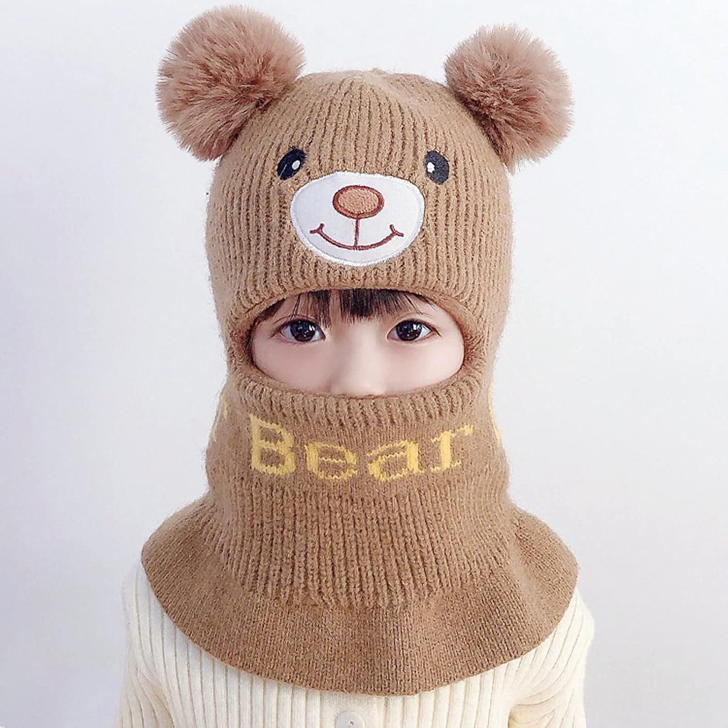 Winter Knitted Hat Scarf Set for Toddlers and Infants 1