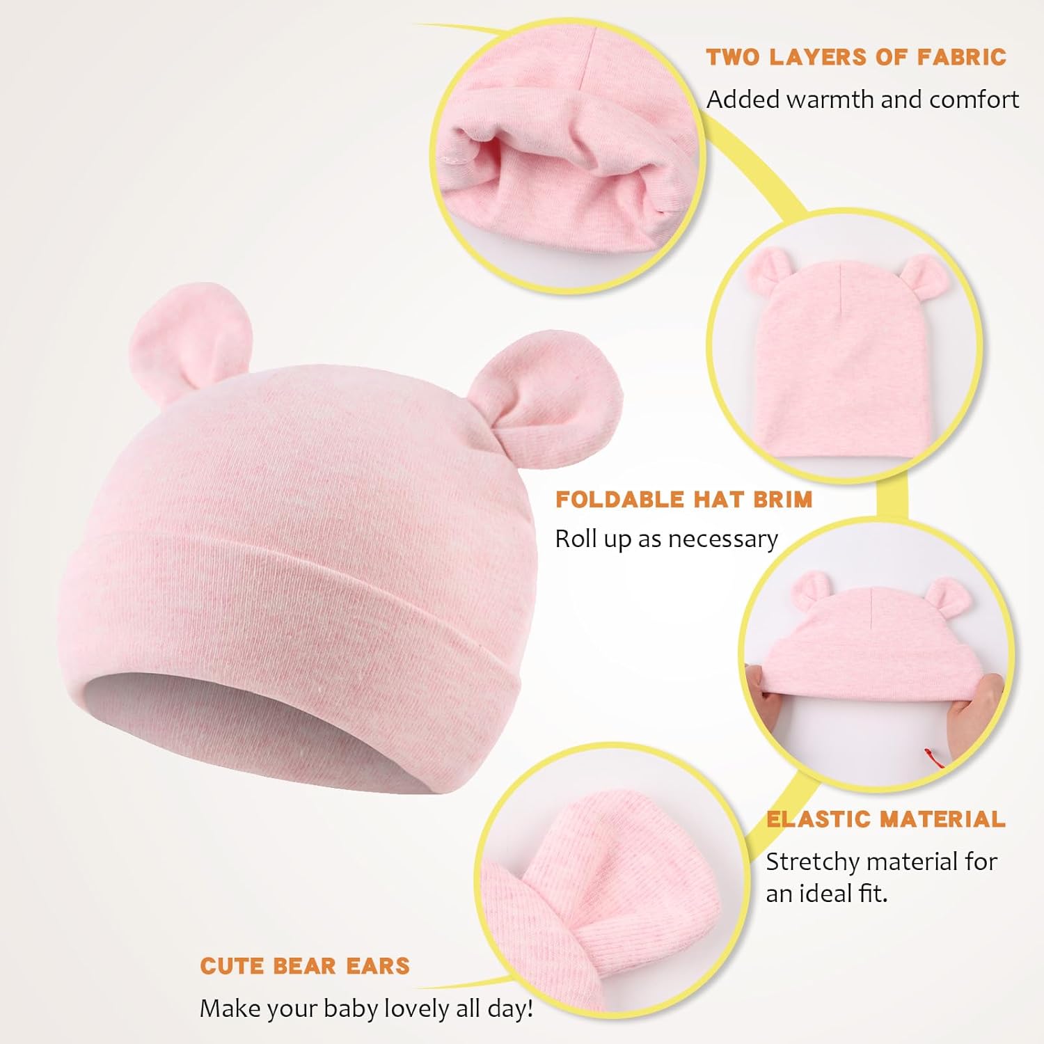 Perfect Newborn Baby Beanie - Soft Cushy